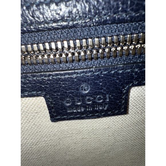 Gucci Ophidia Medium Shoulder Bag in Blue - Picture 8 of 9